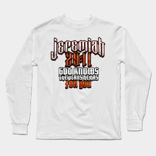 'Jeremiah 29:11' Amazing Christians Cross Long Sleeve T-Shirt